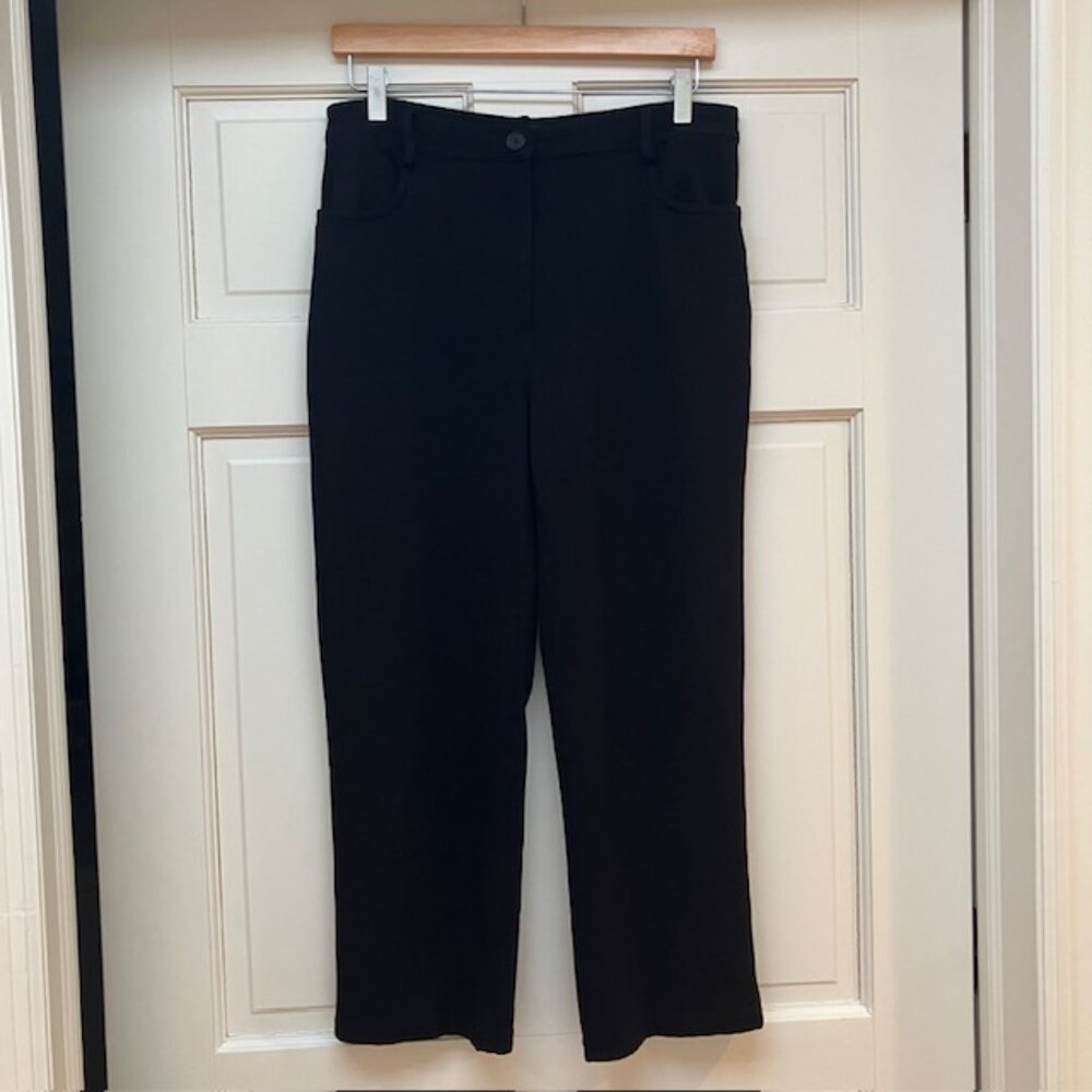 Halogen 5 pocket ponte flare pants size 12 in Black